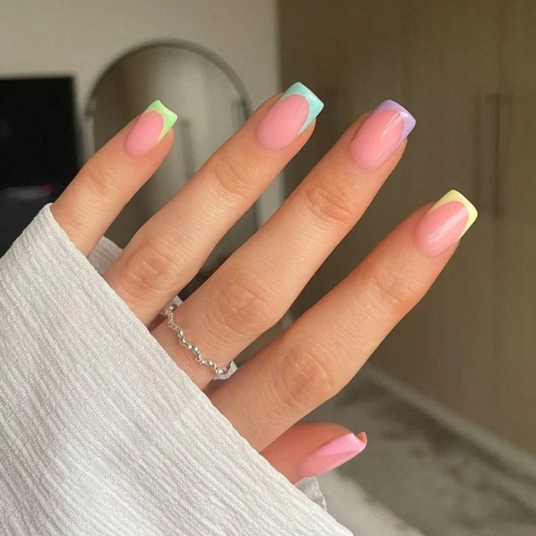 Pastel Perfection square nail designs
